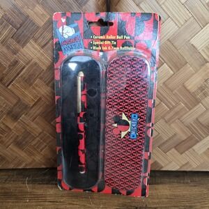 Disney‎ Mickey's Paper Company Roller Ball Pen Red & Black Refillable Gift Tin